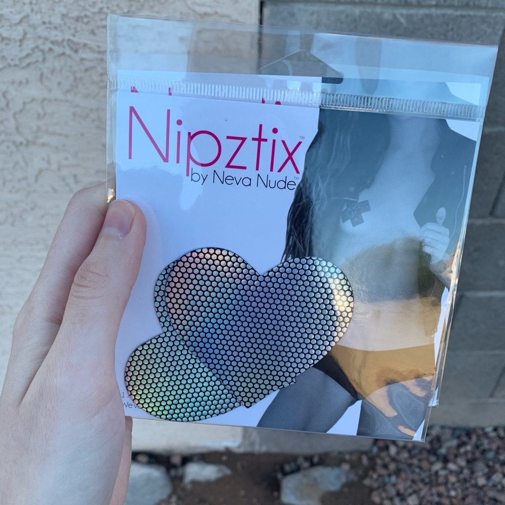 Heart holographic pasties